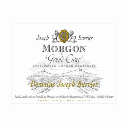 Joseph Burrier - Morgon Grand Cras Etikett 800px