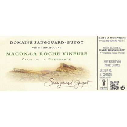 Domaine Sangouard-Guyot - Macon-La Roch Vineuse Etikett