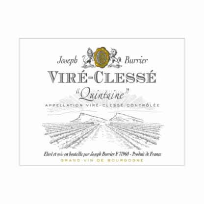 Joseph Burrier - Vire Clesse Quintaine Etikett 800px