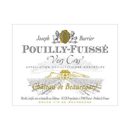 Joseph Burrier - Pouilly Fuisse Vers Cras Etikett 800px