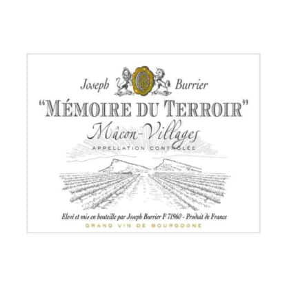 Joseph Burrier - Macon Villages Memoire du Terroir Etikett 800px