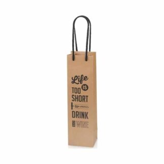 Tragetasche Wine 1er Natura Life is too short
