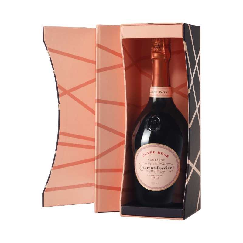 CUVEE ROSE - Bouteille avec coffret ruban ouvert 800px